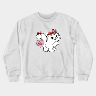 bite me sassy kitty cat Crewneck Sweatshirt